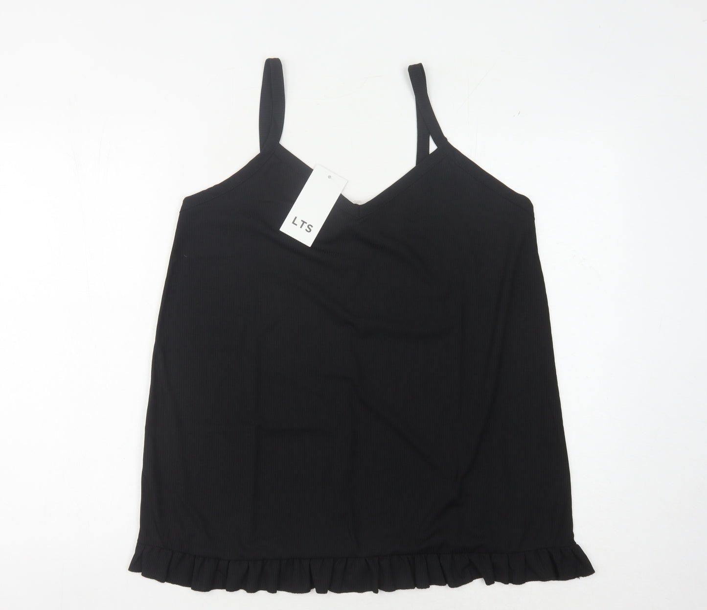 Long Tall Sally Women's Black Camisole Tank Top, Size 10-12