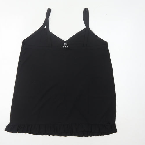 Long Tall Sally Women's Black Camisole Tank Top, Size 10-12