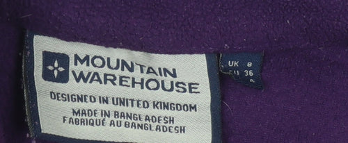 Mountain Warehouse Women's Purple Fleece Pullover Size 8