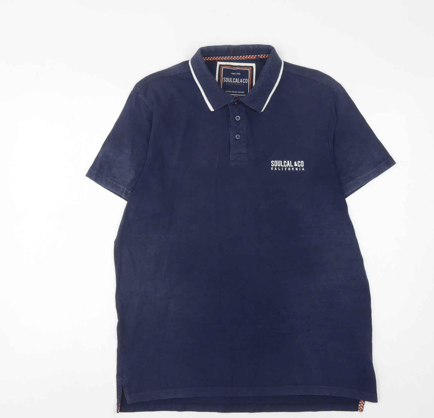 SOULCAL & CO Men's Blue M Polo Shirt Short Sleeve