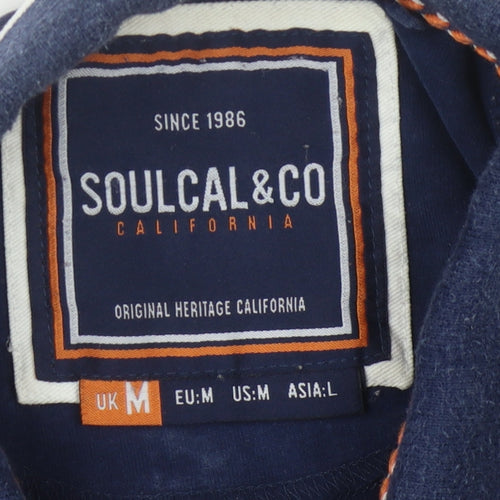 SOULCAL & CO Men's Blue M Polo Shirt Short Sleeve