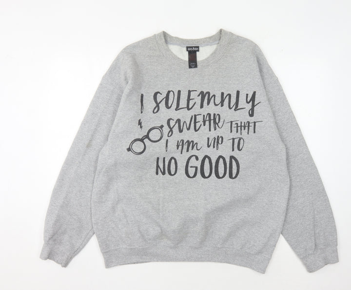 Harry Potter Grey L Pullover Unisex Sweatshirt