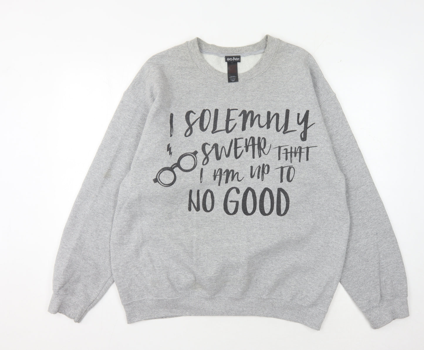 Harry Potter Grey L Pullover Unisex Sweatshirt