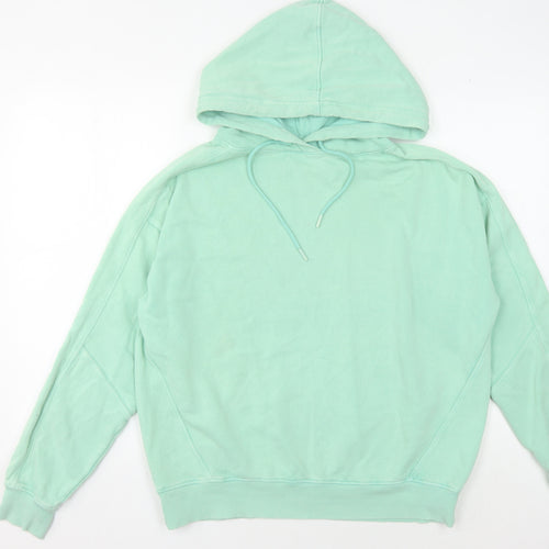 Hush Women's Green Pullover Hoodie, Size S, Cotton
