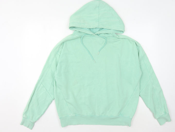 Hush Women's Green Pullover Hoodie, Size S, Cotton