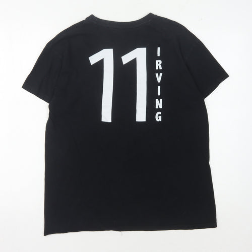 NBA Men's Black Small T-Shirt, Sports Logo Graphic Print