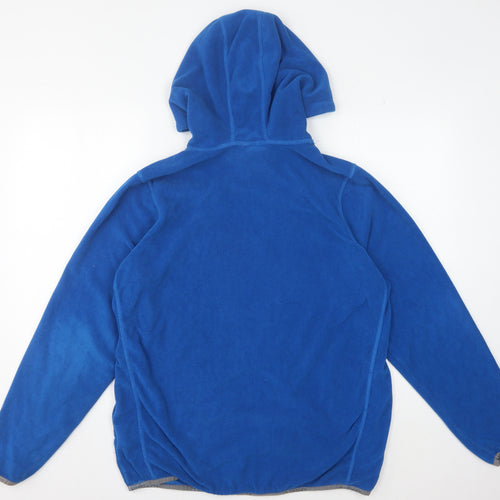 TOG24 Men's Blue Pullover Hoodie, Fleece, Large