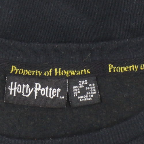 Harry Potter Unisex Black Pullover Sweatshirt 2XS