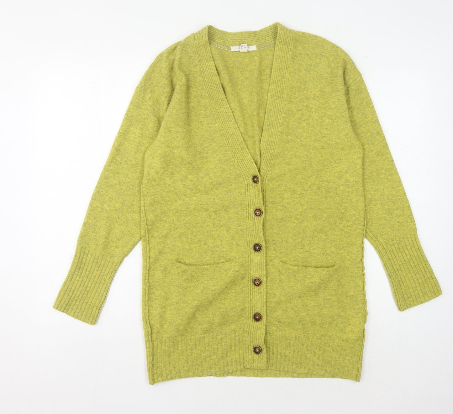 White Stuff Women’s Green V-Neck Cardigan - Size 10