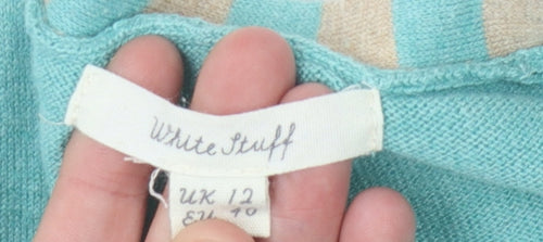 White Stuff Women's Green Cardigan Size 12