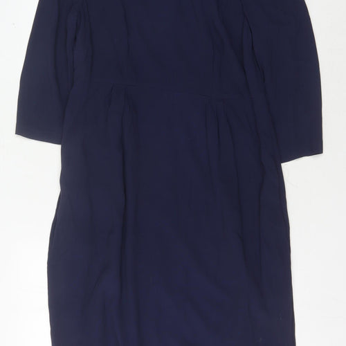 Boden Women's Blue 3/4 Sleeve Dress Size 12