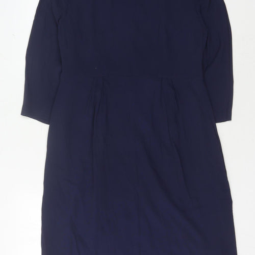 Boden Women's Blue 3/4 Sleeve Dress Size 12