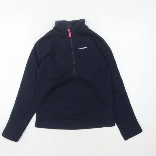 Craghoppers Girls Blue Fleece Sweatshirt Age 11-12 High Neck