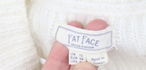 Fat Face Women's Ivory Pullover Jumper Size 10
