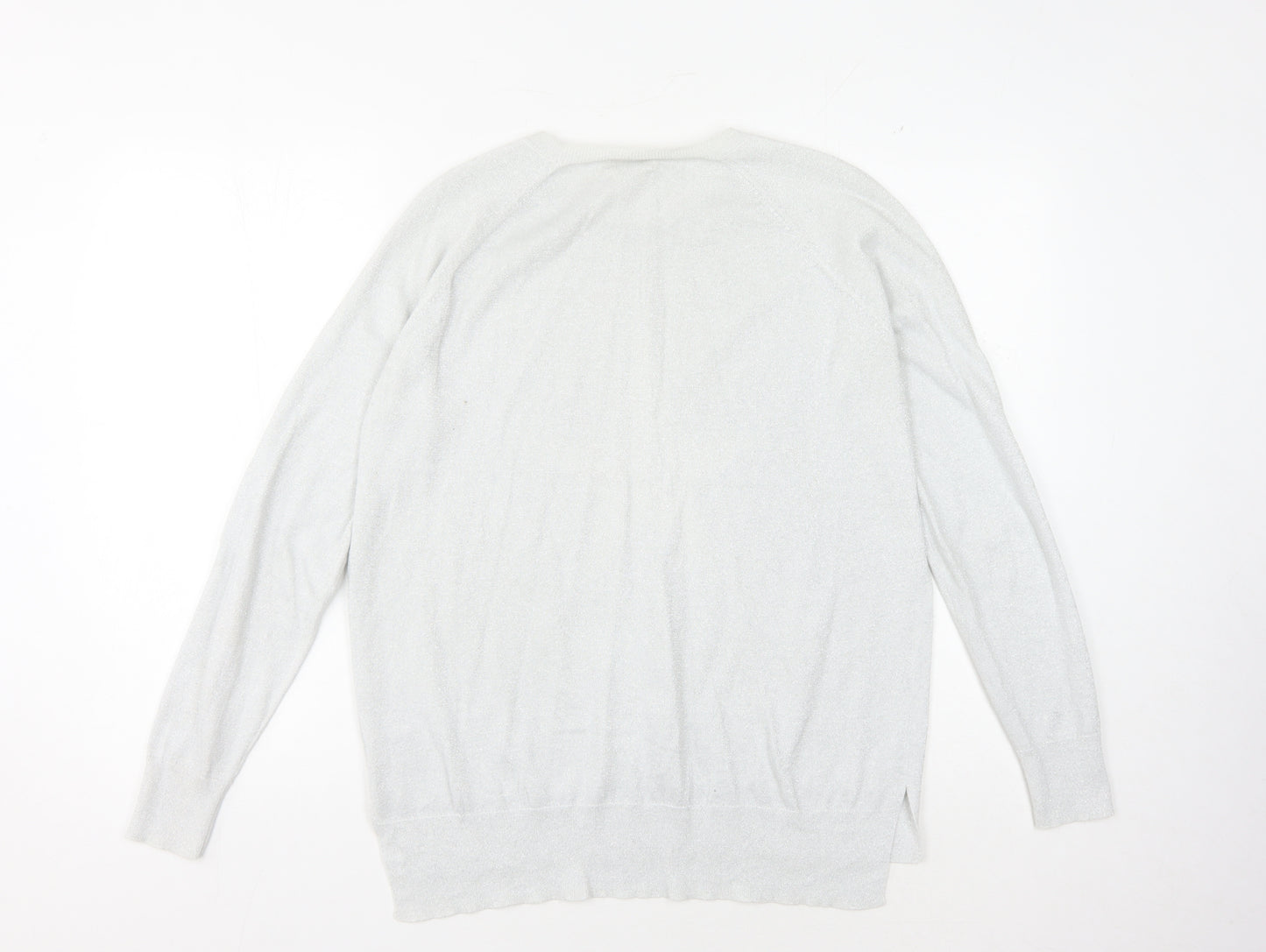 hush Women's White XS Star Pullover Jumper