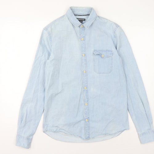 Whistles Women's Blue Button-Up Shirt XS