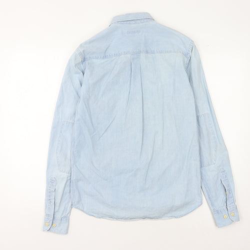 Whistles Women's Blue Button-Up Shirt XS