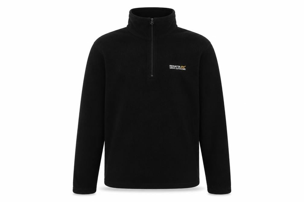 Front view of Regatta Men's Black Fleece Sweatshirt S