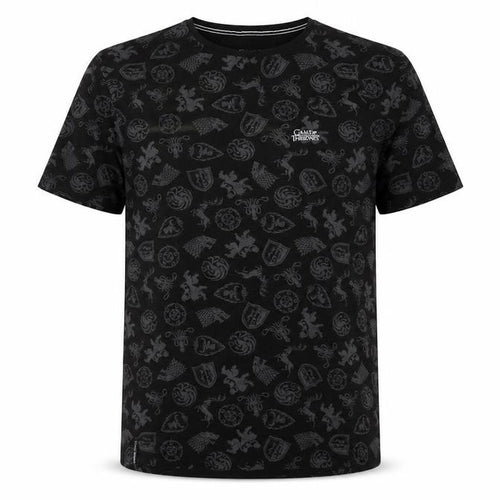 HBO Game of Thrones Men's Black T-Shirt, Size L