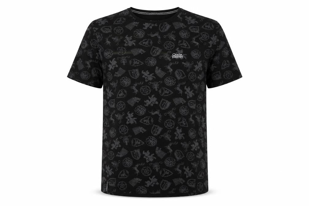HBO Game of Thrones Men's Black T-Shirt, Size L