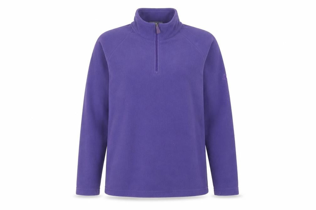 Front view of Craghoppers Women's Purple Fleece Pullover, size 12