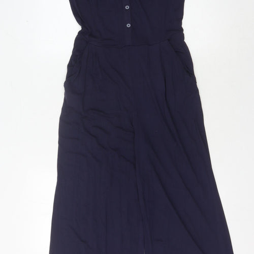 Boden Women's Blue Petites Jumpsuit, Size 8P, Casual Style