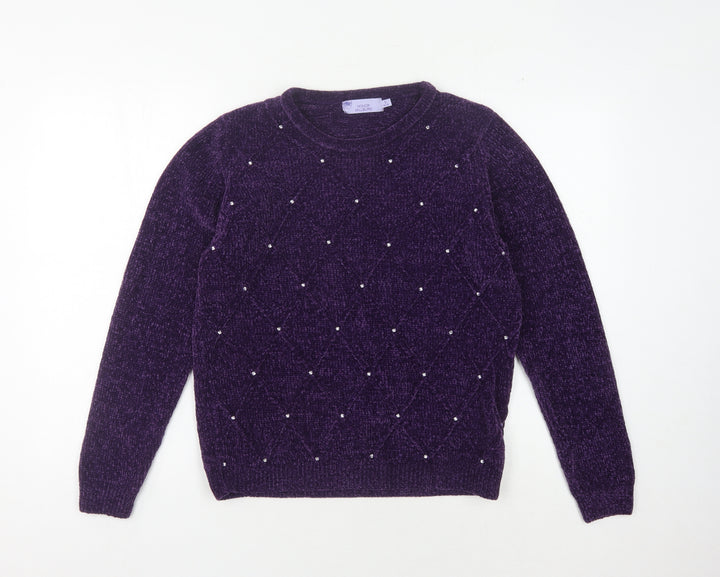 Honor Millburn Women's Purple Pullover Jumper Size 10-12