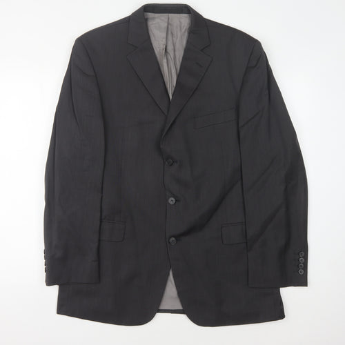 Marks and Spencer Men's Grey Wool Suit Jacket, 42R