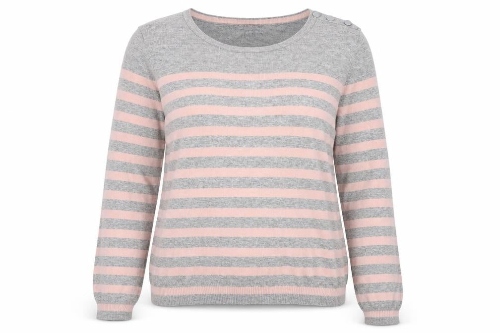 Front view of Laura Ashley Women's Multicoloured Striped jumper -, size 12