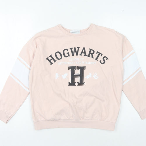 Harry Potter Hogwarts Girls Pink Sweatshirt 9-10 Years