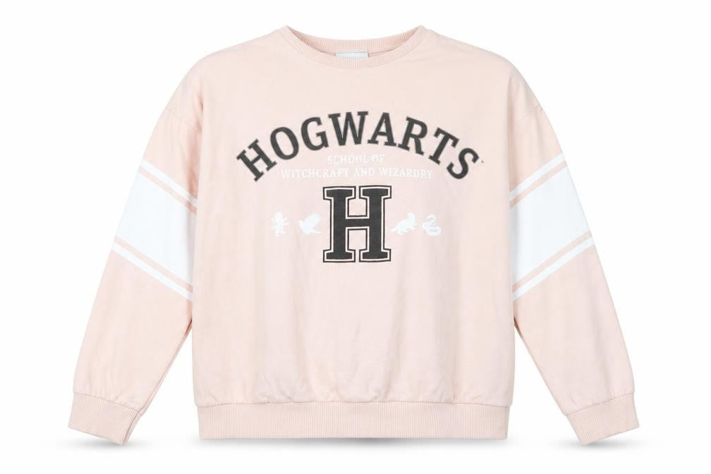 Harry Potter Hogwarts Girls Pink Sweatshirt 9-10 Years