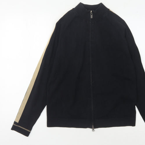 Calvin Klein Jeans Men's Black Full Zip Jumper, L, Casual