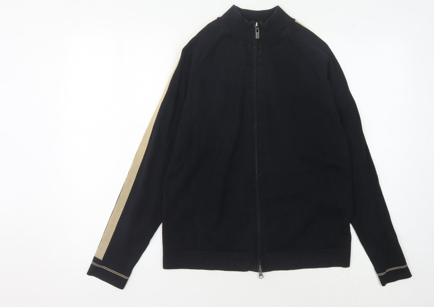 Calvin Klein Jeans Men's Black Full Zip Jumper, L, Casual
