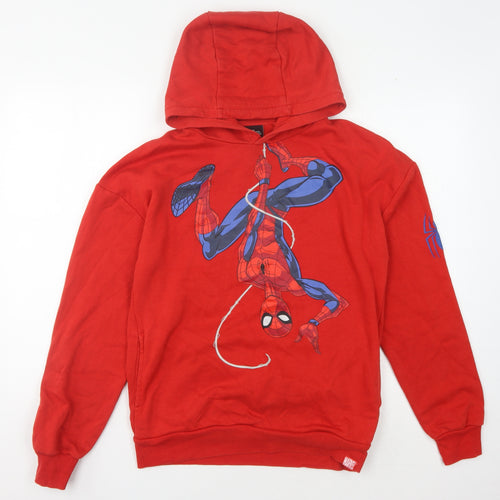 Next Boys Red Spider-Man Pullover Hoodie, 14 Years, Graphic Print