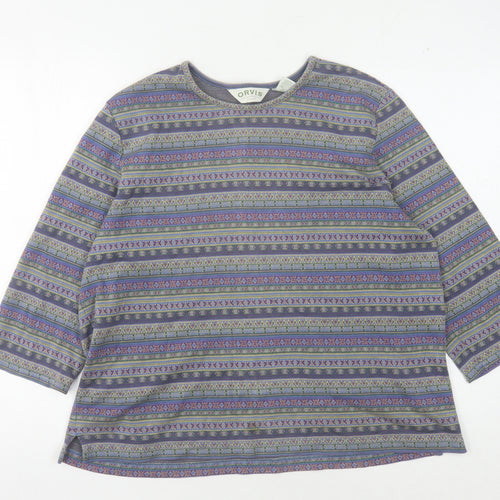Orvis Women's Multicoloured L Geometric T-Shirt