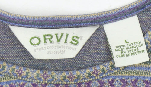 Orvis Women's Multicoloured L Geometric T-Shirt