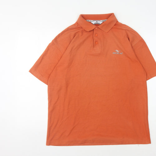 Gola Men's Orange Polo Shirt Size L Casual Summer