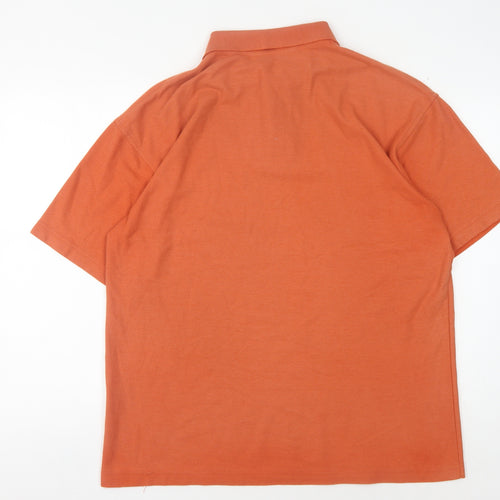 Gola Men's Orange Polo Shirt Size L Casual Summer