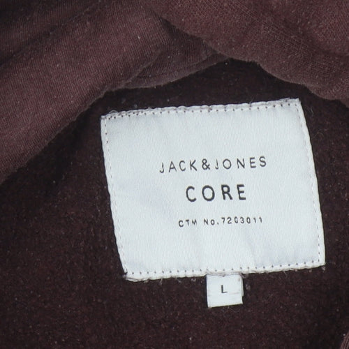Jack & Jones Men's Brown Pullover Hoodie L