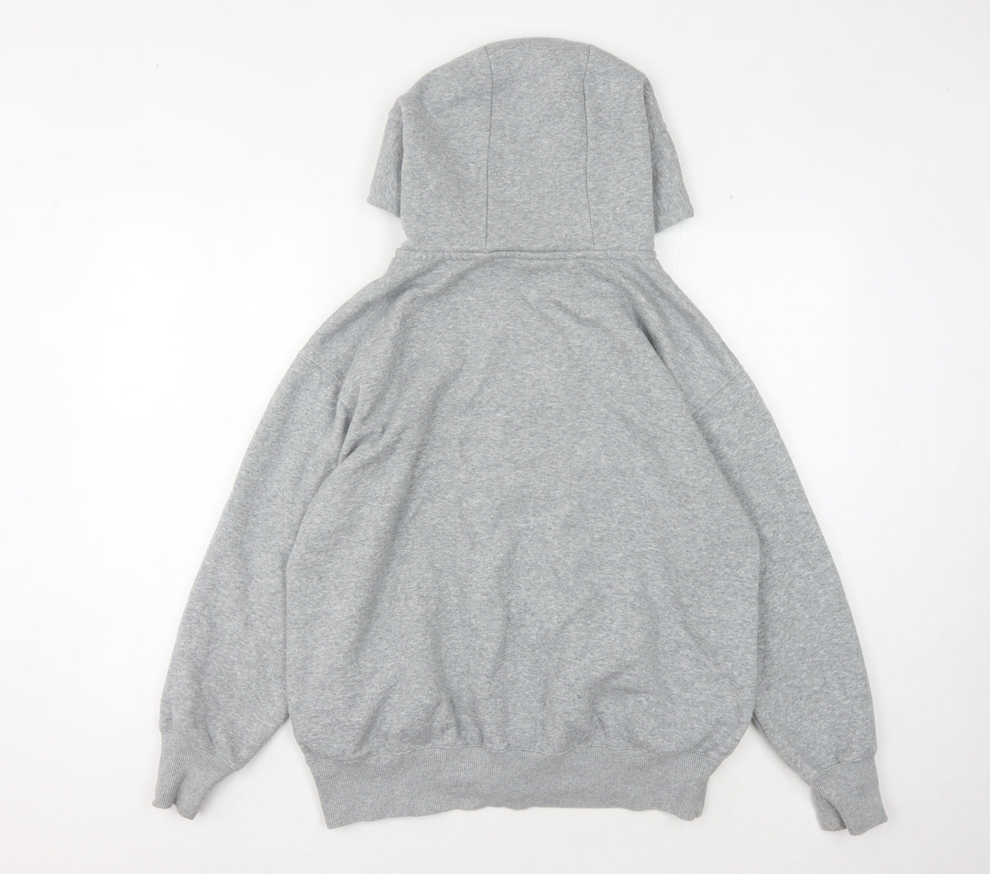 Nike Men's Grey Full Zip Hoodie, Size S, Logo