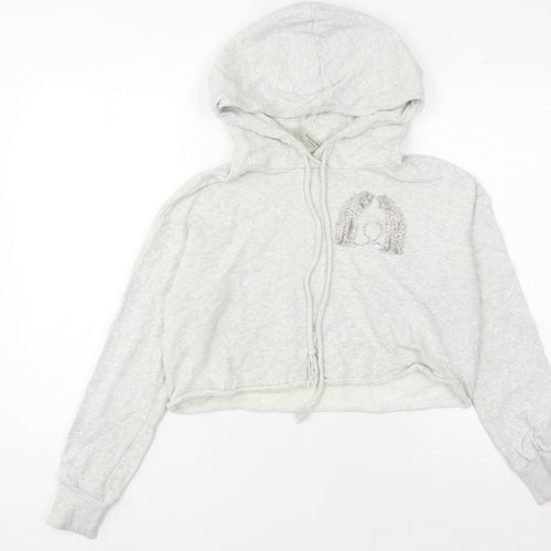 AllSaints Women's Grey Full Zip Hoodie XS