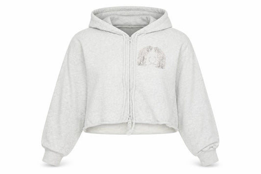 AllSaints Women's Grey Full Zip Hoodie XS