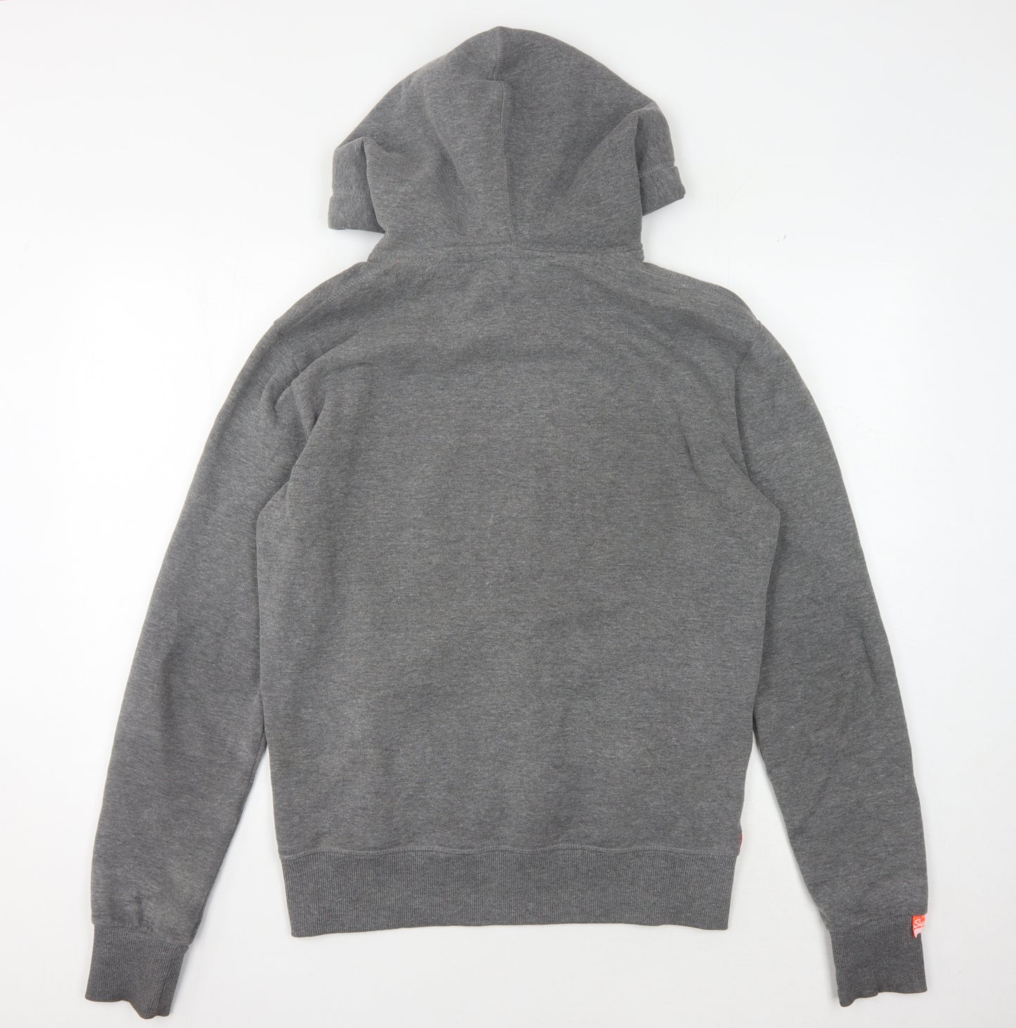 Superdry Men's Grey Pullover Hoodie M, Logo, Hooded