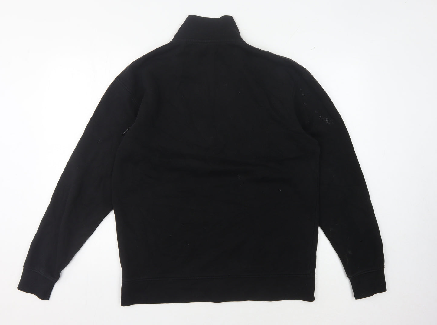 Jack & Jones Men's Black 1/4 Zip Sweatshirt L