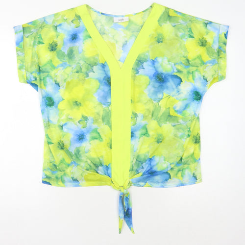Wallis Women's Multicoloured Floral Tunic Blouse M