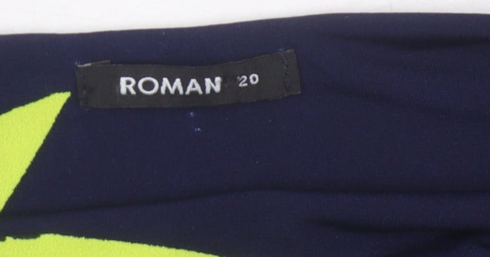 Roman Women's Mulitcoloured Tunic Blouse Size 20