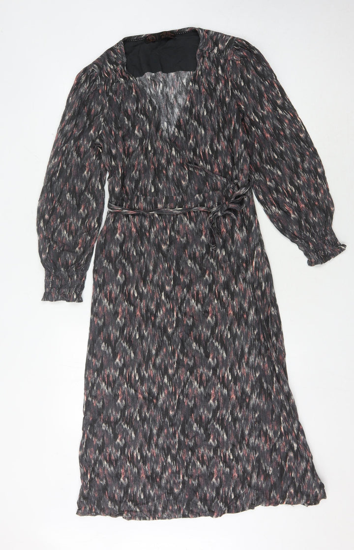 Fat Face Women's Multicoloured Wrap Dress Size 10