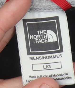 The North Face Men's Black Hoodie L Pullover Logo