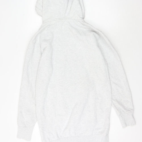 Superdry Women's Grey Hoodie, Size 10, Pullover Style