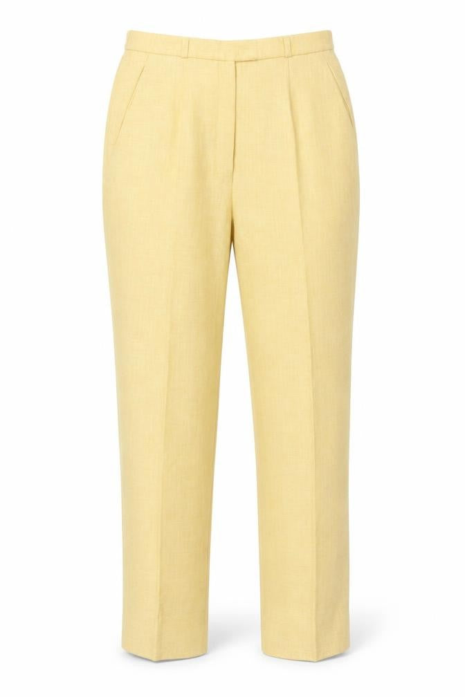 Front view of Basler Women's Yellow Trousers, size 8